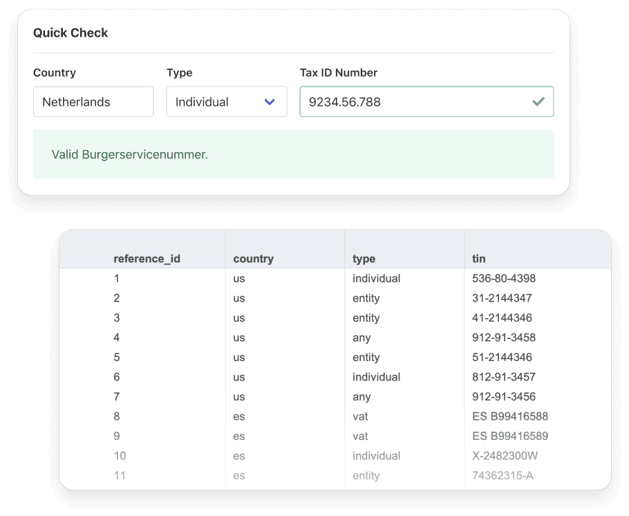 Quick Check and Spreadsheet Check